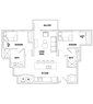 2 Bed - 2 Bath D with Balcony