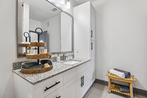 Bathroom with Linen Storage
