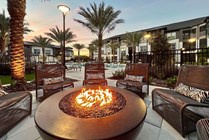 Fire pit lounge